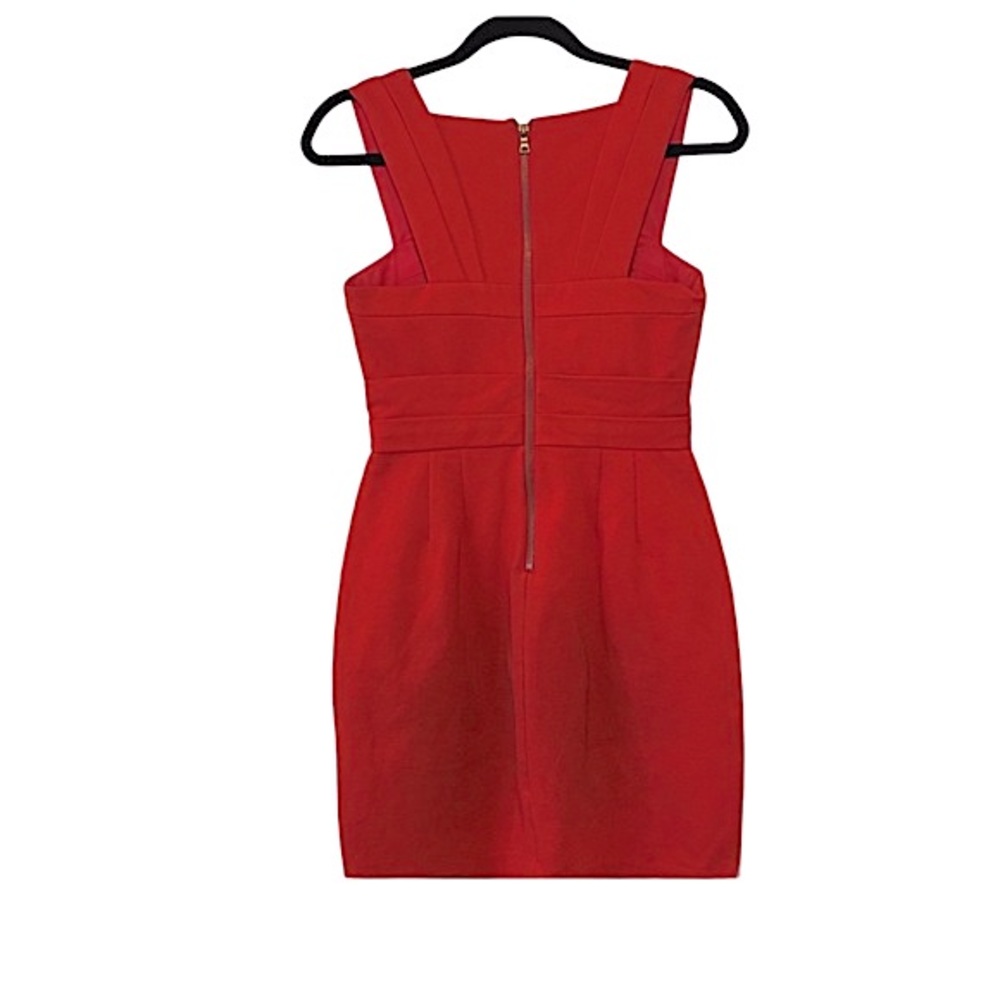 Cynthia Steffe Zip Up Midi Length Sexy Red Dress - Picture 3 of 4